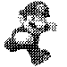 dithered 1-bit Mario